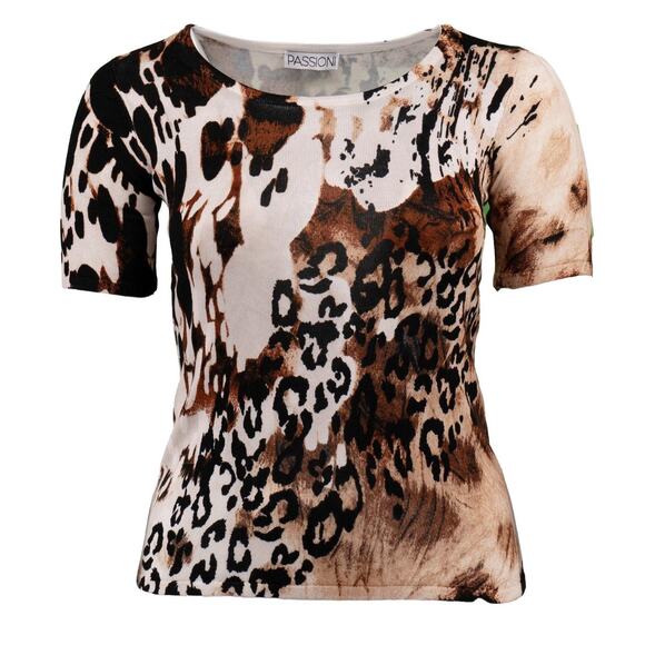 Women Cheetah Print Sweater Set Sz. Med NWOT Passioni Brand 2 in one Sweater Set - Picture 2 of 15